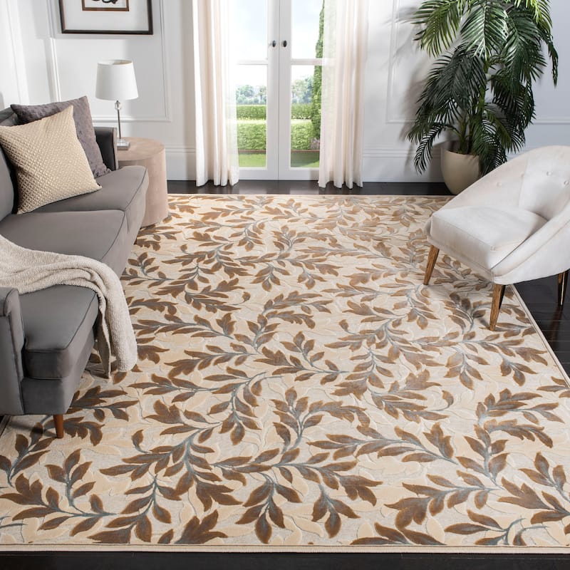SAFAVIEH Paradise Alverda Modern Viscose Rug - 8' x 11'2" - Creme