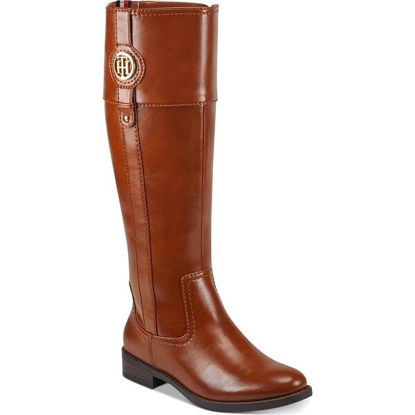 Tommy Hilfiger Womens Imina Wide Calf Riding Boots Faux ...