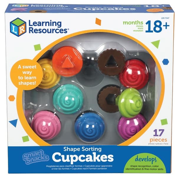 slide 2 of 3, Learning Resources Smart Snacks Shape Sorting Cupcakes - Multi Multi - STEM - Kids