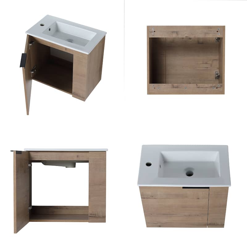 Topcraft 22-inch Wall Mount Bathroom Vanity with Sink - 22"