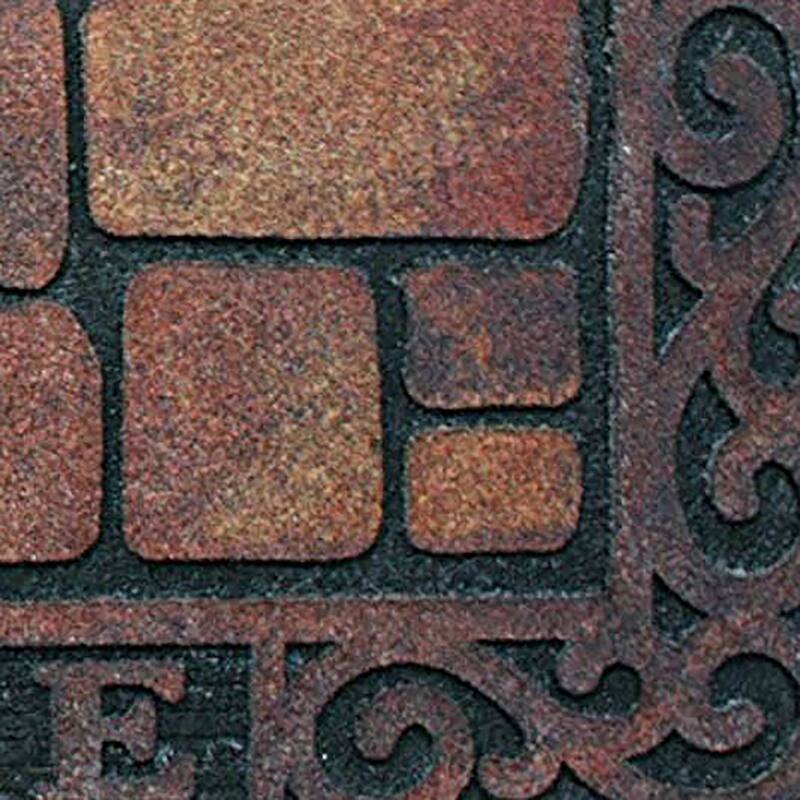 Brick Pattern Rectangular Welcome Doormat - 18" x 30"