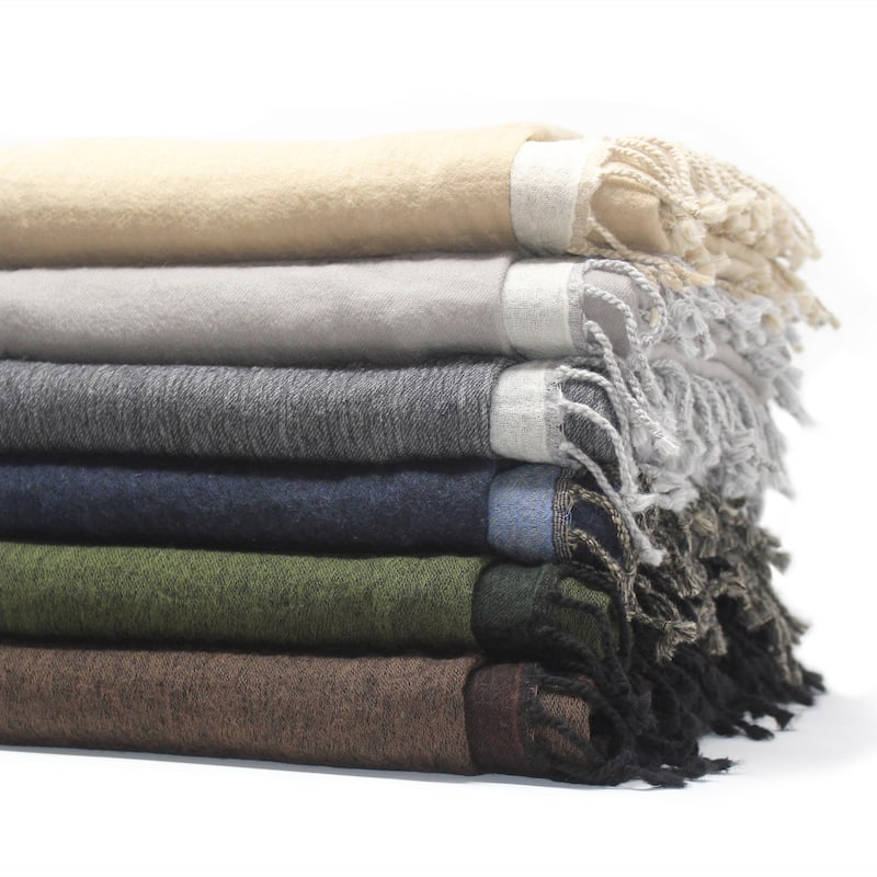 100% Merino Wool Collection Reversible Throws