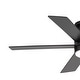 preview thumbnail 14 of 36, 42"/52" Modern Black Flush Mount Ceiling Fan with LED Light and Remote