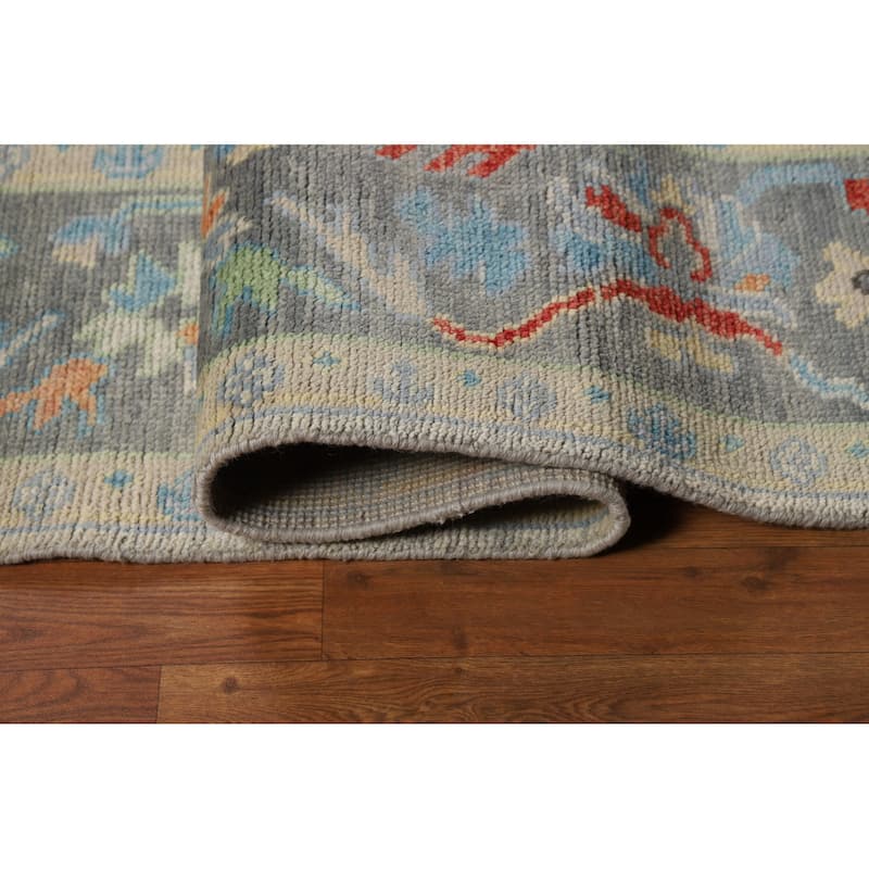 Oushak Indian Area Rug Handmade Transitional Wool Carpet - 8'0"x 9'10"