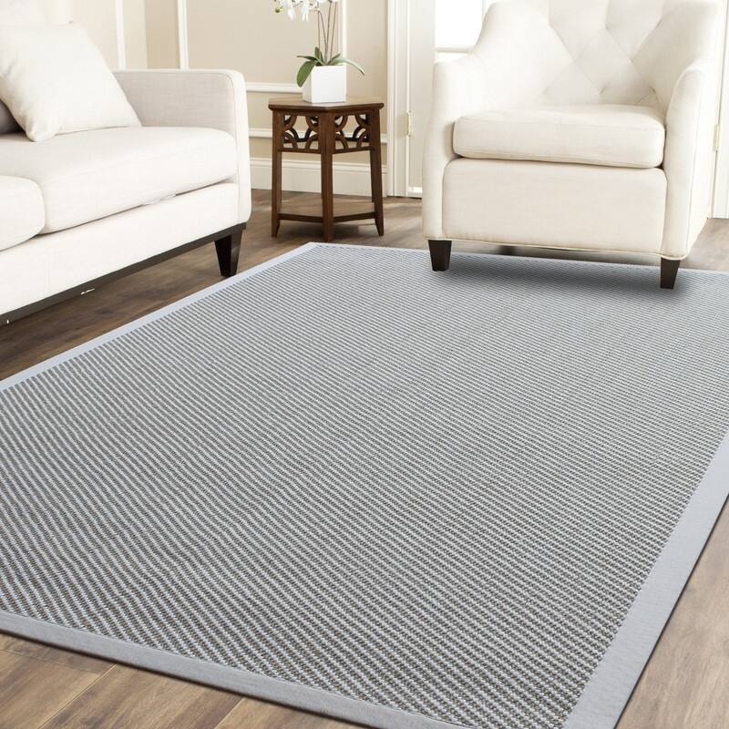 A1HC Sisal and Wool Rug, Natural Fiber Area Rugs with Non-Skid Latex Backing, Rug for Entryway, Dining or Living Room