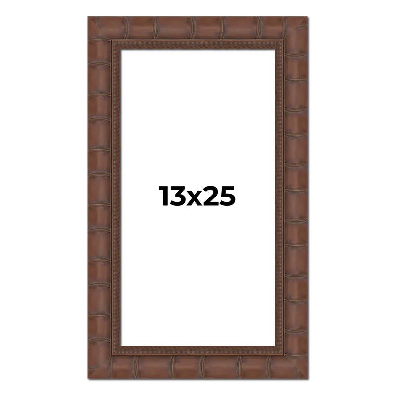 13x25 Frame Pewter Solid Wood Picture Frame Width 1.625 Inches | Interior Frame Depth 0.6875 Inches