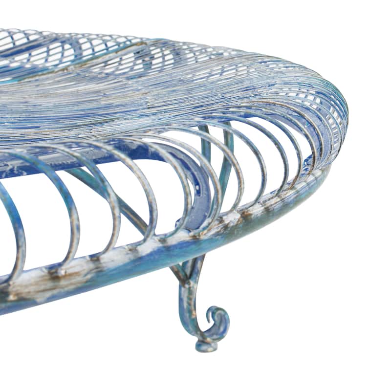 SAFAVIEH Outdoor Irmeli Victorian Iron Round Tree Bench - 60" W x 60" D x 34" H - 60Wx60Dx34H