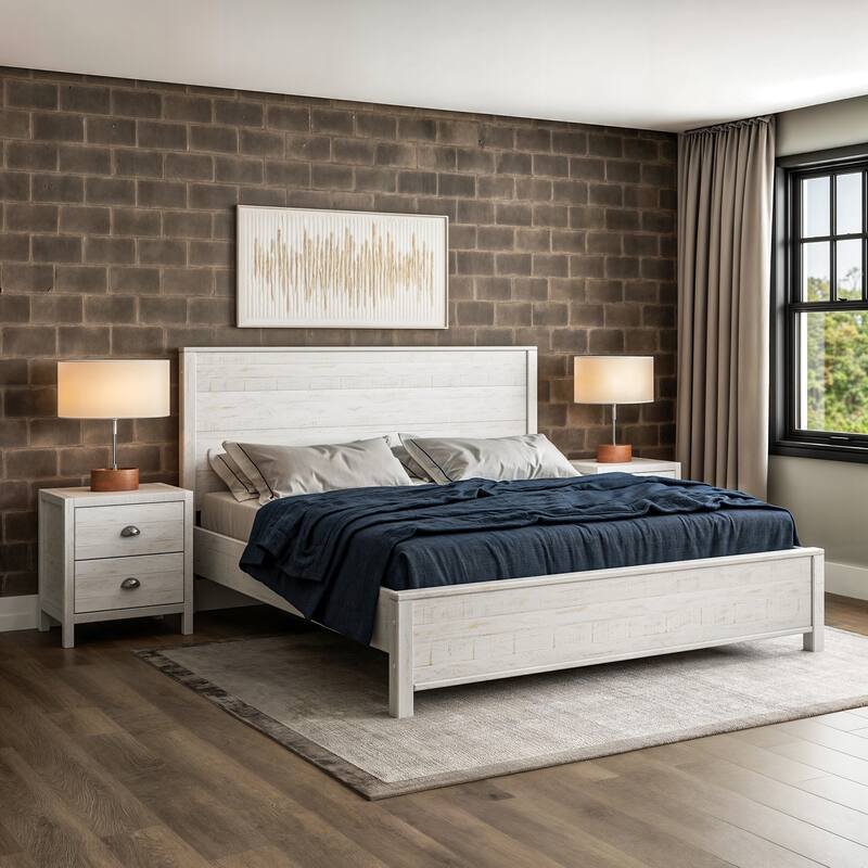 Standard Baja Bed - Shabby White - King