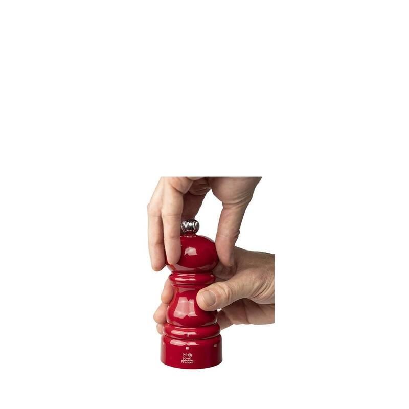 Peugeot Paris u'Select Zirlion Salt Mill, Passion Red, 5 inch, Adjustable Grind