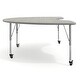 preview thumbnail 45 of 46, Mobile 48''W x 72''L Kidney Thermal Laminate Activity Table - Adj. Short Legs