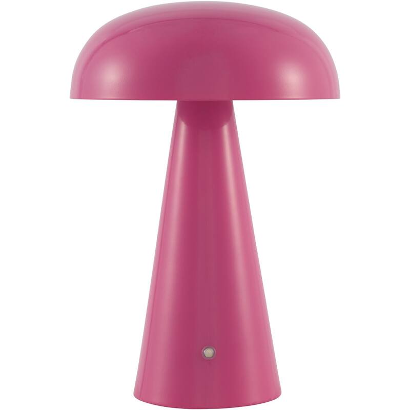 Livabliss Umbra Modern Accent Table Lamp - 12"H x 8"W x 8"D - Fuchsia