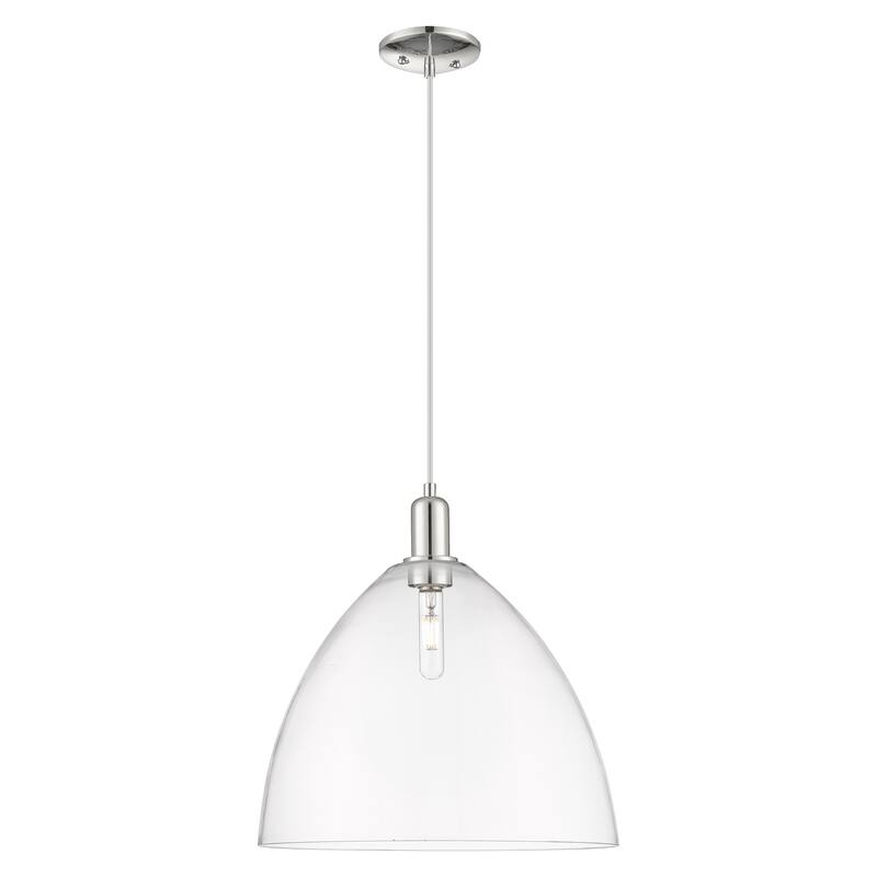 Innovations Lighting Endless Possibilities Arcadia - Bristol - 1 Light 16" Cord Hung Mini Pendant - Clear/Polished Nickel