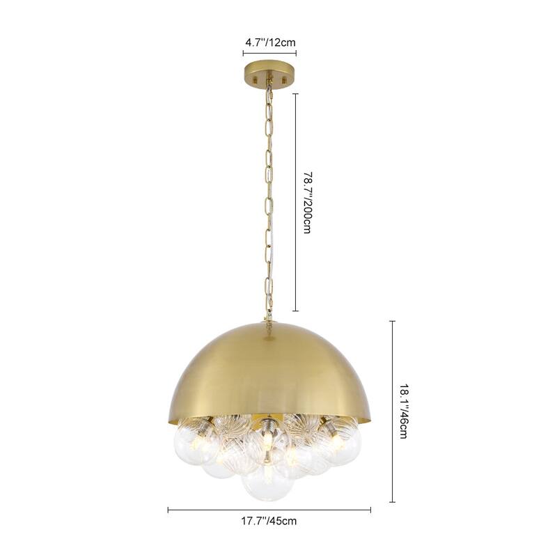 Decorative Cluster Globe Bubble Pendant Light with Dome Style