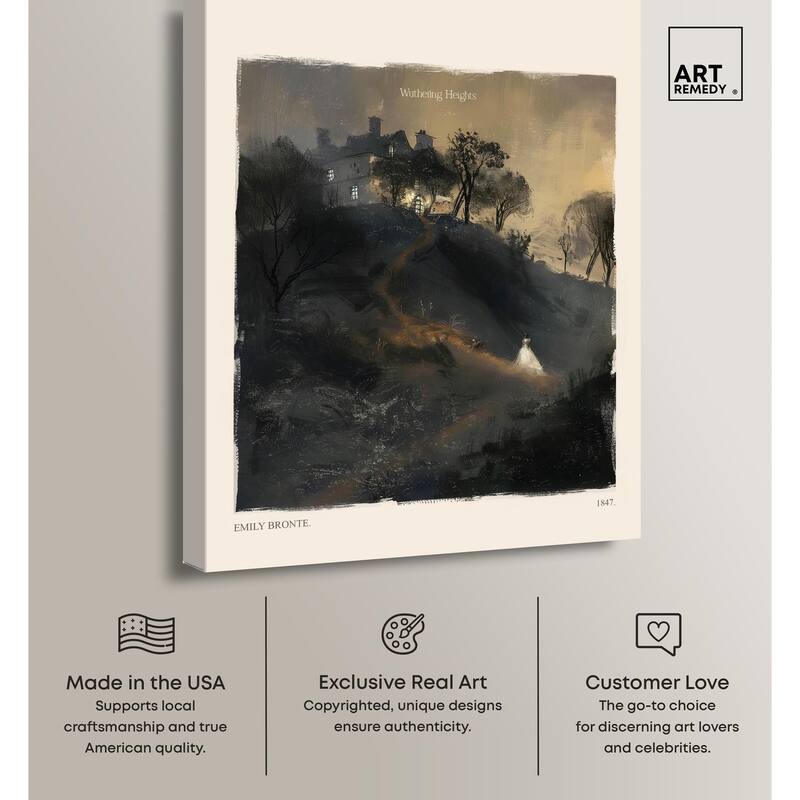 Wuthering Heights Canvas by Art Remedy, Gallery Wrapped