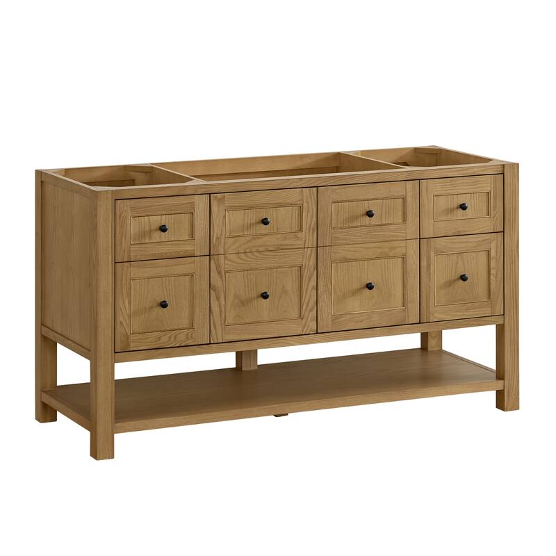 Breckenridge 60" Single Vanity, Light Natural Oak - 60S - No, Top
