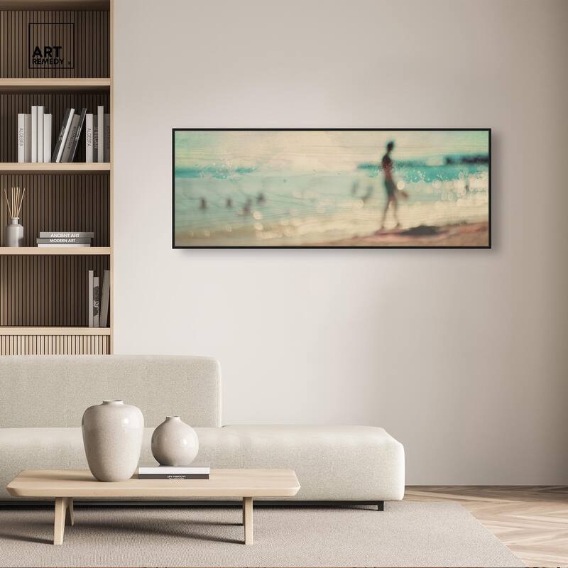 San Buenaventura Beach Panoramic Canvas by Art Remedy