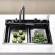 preview thumbnail 37 of 35, Lefton 304 Stainless Steel Waterfall Kitchen Sink Set with Pull-down Faucet KS2207 (Series)