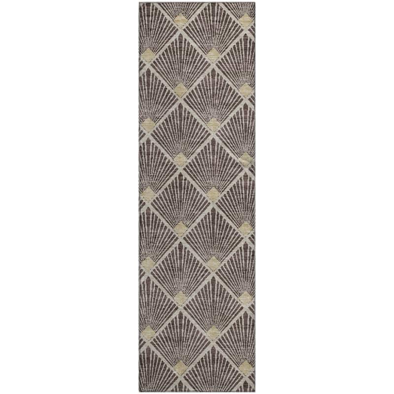 Premium Washable Super Soft Diamond Trellis Mayfield Rug