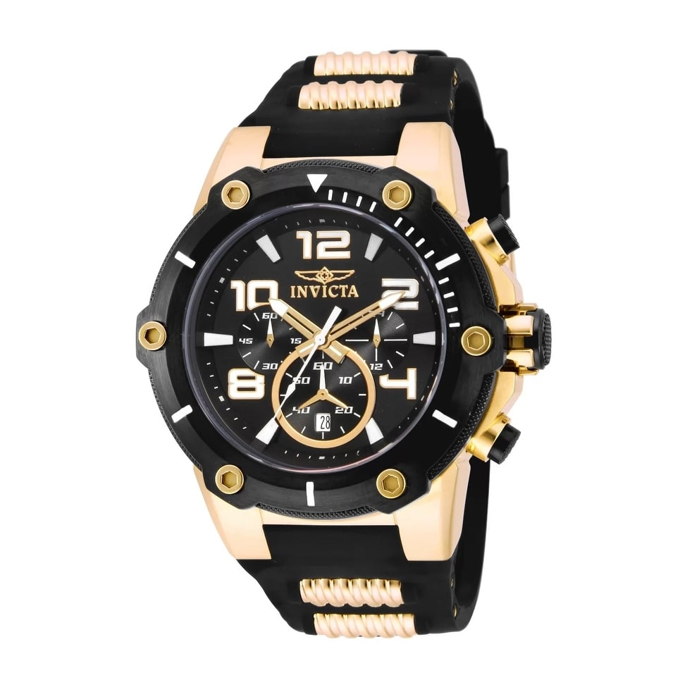 Invicta Women's 17200 Speedway Quartz Chronograph Black Dial Watch