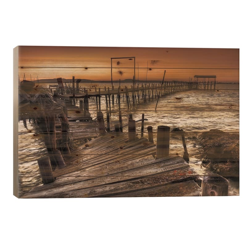Carrasqueira Print On Wood by Paulo Gomes - Multi-Color - 18x26x1.5
