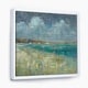 preview thumbnail 6 of 5, Designart 'Sky and Sea' Nautical & Coastal Framed Canvas 24 in. wide x 24 in. high - White