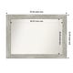 preview thumbnail 84 of 119, Dove Greywash Framed Non-Beveled Custom Wall Mirror, Bathroom Vanity Mirror Outer Size: 44 x 32