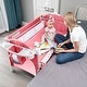 preview thumbnail 5 of 8, Portable Upholstered Infant Cribs Home Toddler Bassinet Bed
