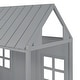 preview thumbnail 9 of 11, Twin Size Wood House Bed & Daybed with Twin Size Trundle, Slat Support