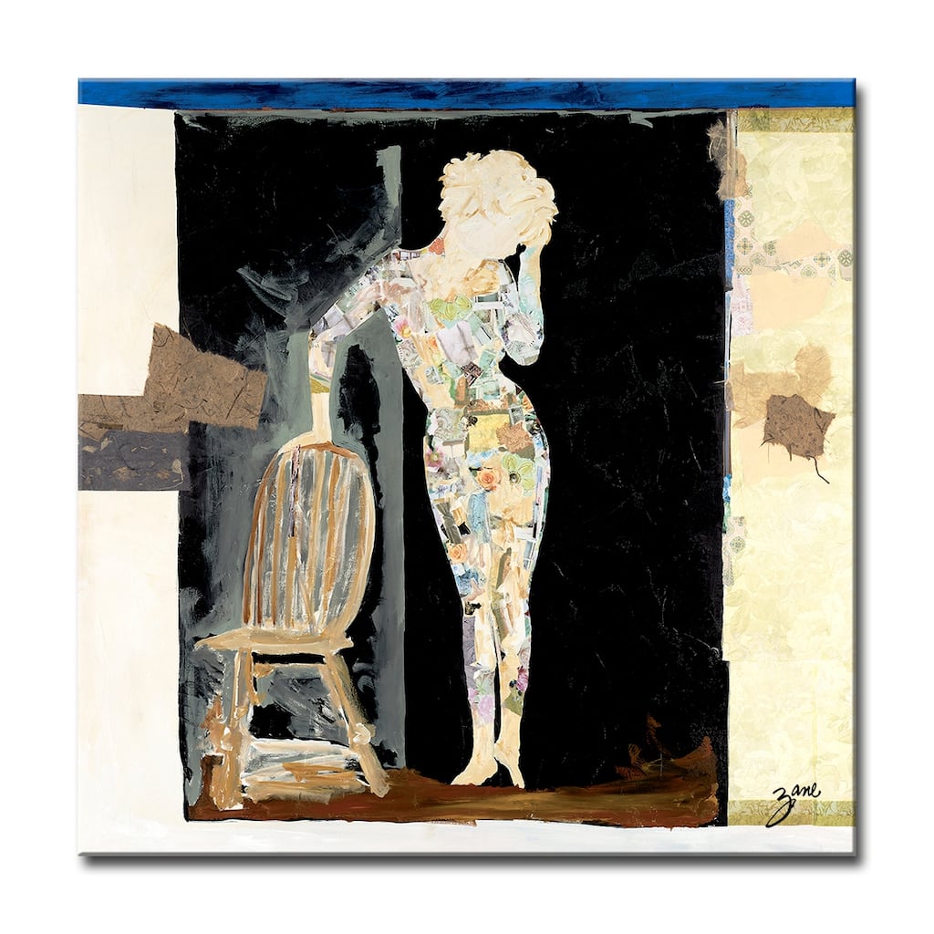 Deep in Thought' Abstract Wrapped Canvas Wall Art