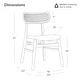 preview thumbnail 5 of 17, Spruce & Spring Modern Upholstered Dining Chair with Handwoven Rattan Back