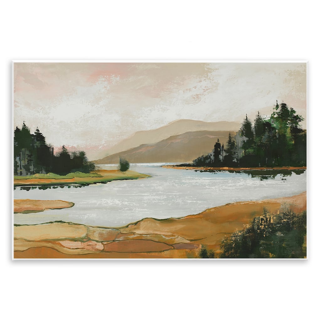 Stupell Relaxing Valley Lake Wall Plaque Art Design By Max Maxx