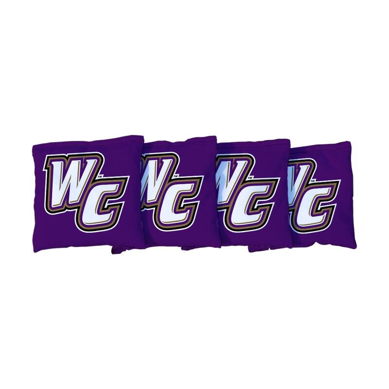 Whittier College Poets Purple Cornhole Bags - All-Weather Resin Filled