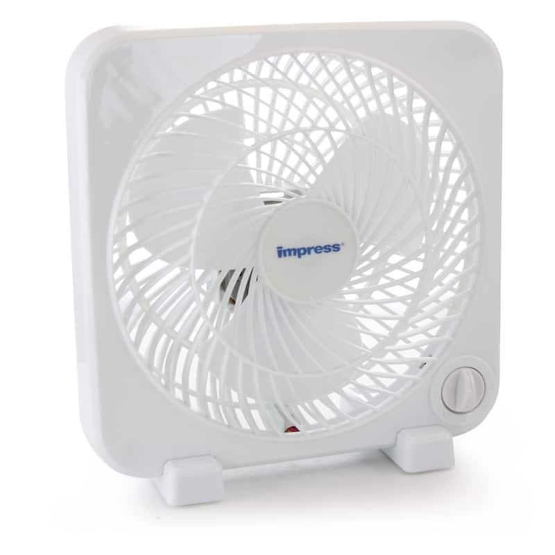 9 Inch Box Fan - White