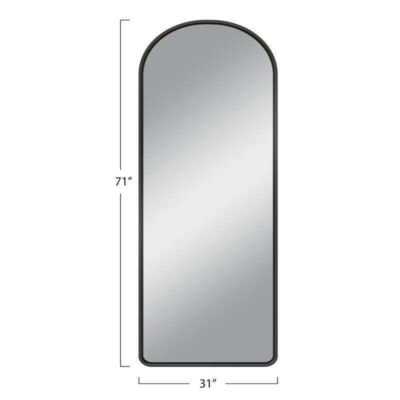 Modern Aluminum Alloy Wall-mounted Rectangular/Arched Deep Mirror