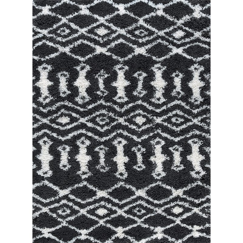 Joy Shag Mediterranean Geometric Indoor Area Rug
