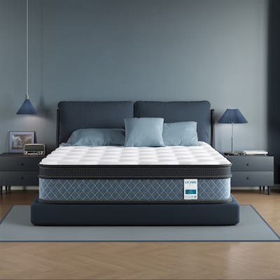 14-inch Medium Firm Gel Memory Foam Mattress with Pocket Spring Hybrid Mattress