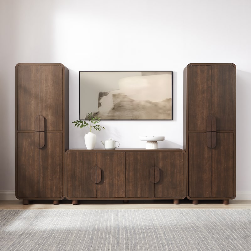 Crosley Millie 3-Piece Sideboard And Pantry Set