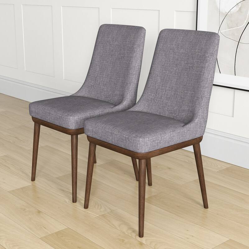 Belladonna Mid-Century Modern Dining Chairs (Set of 2) - Grey