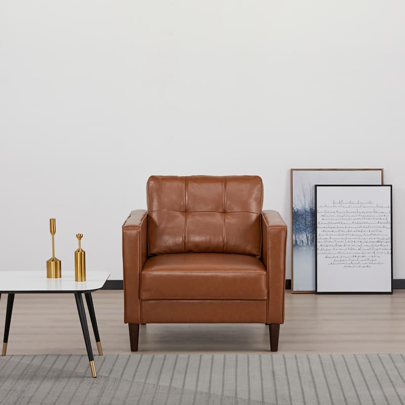 Artdeco Home Anza Faux Leather Arm Chair