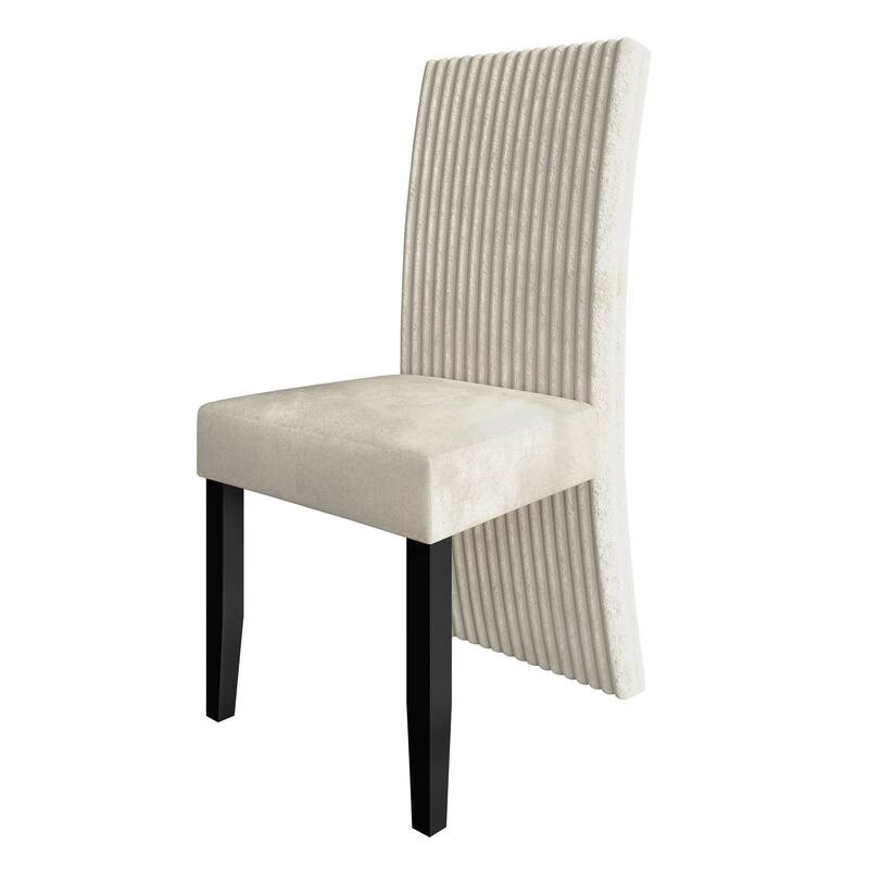 CraftPorch Corduroy Mid-Century Modern Elegance 5-Piece Dining Set