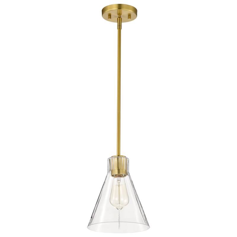 Gianna Mini Pendant Vintage Brass Finish Clear Glass - Vintage Brass
