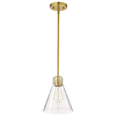 Gianna Mini Pendant Vintage Brass Finish Clear Glass - Vintage Brass
