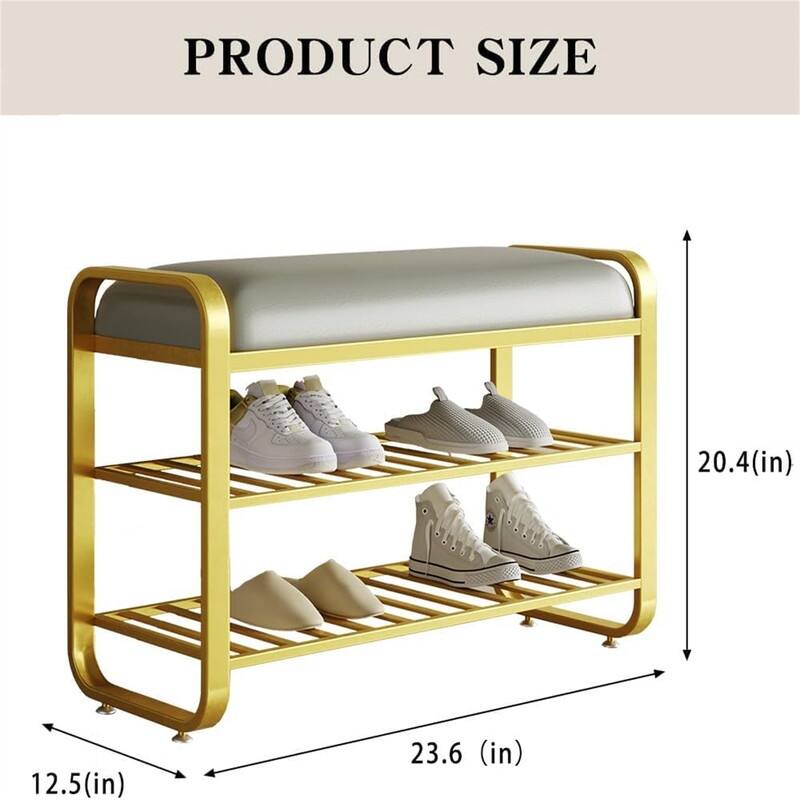 Shoe Bench,entryway Bench with Shoe Storage - 12.5"D x 23.6"W x 20.4"H