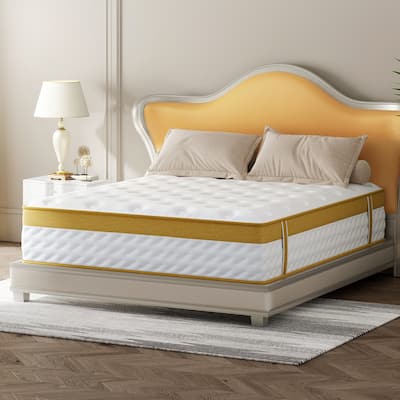 10 in. Medium Firm Gel-infused Memory Foam Hybrid Mattress Cooling and Breathable with CertiPUR-US and OEKO-TEX