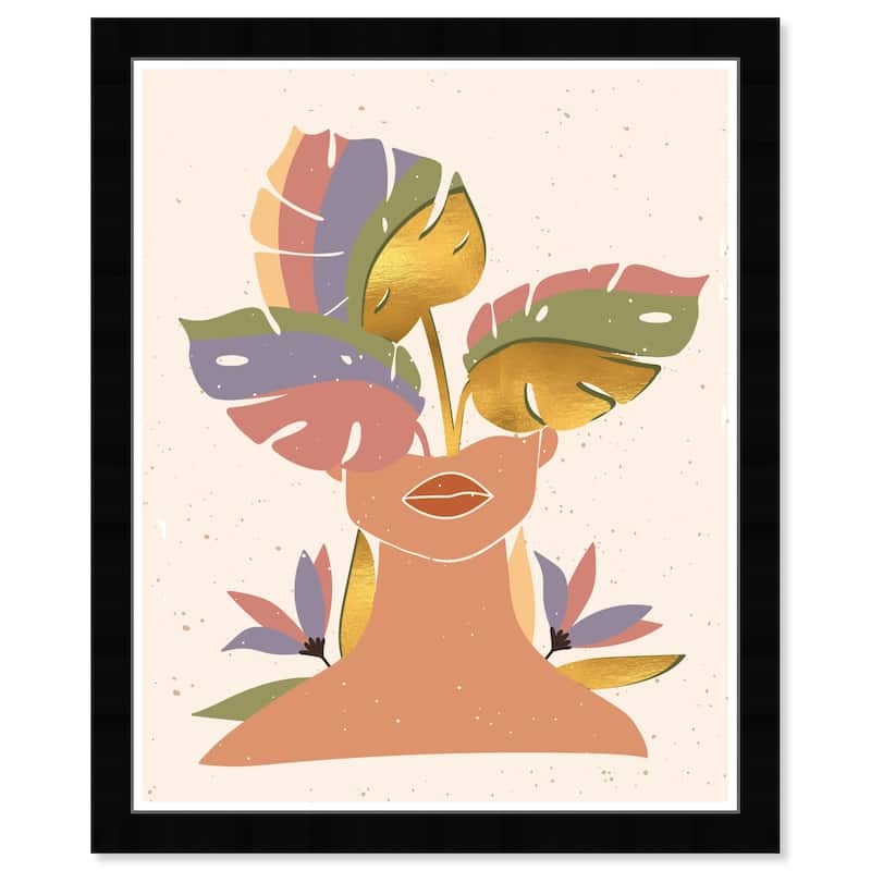 Wynwood Studio Prints Floral and Botanical Blooming Beauty Brown and Taupe Tropical Wall Art Canvas Print