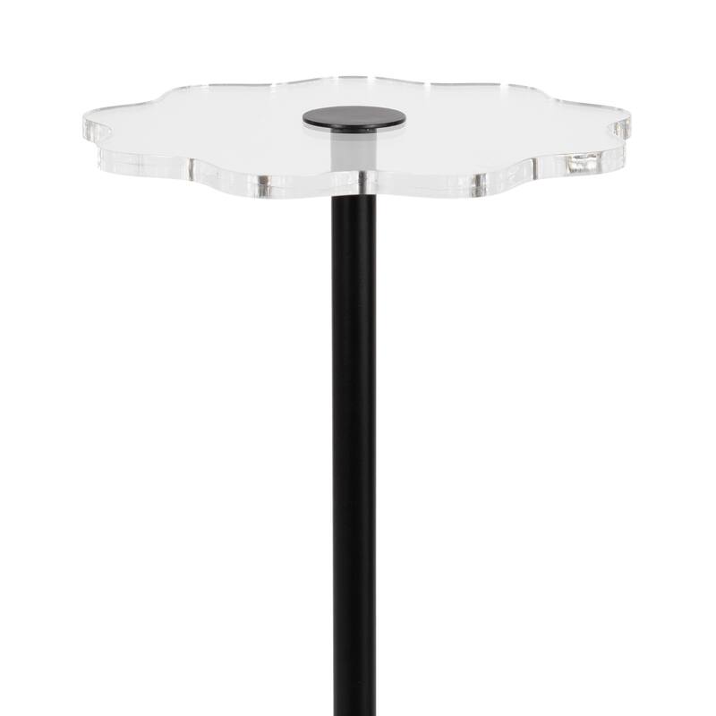 Kate and Laurel Acari Scalloped Drink Table