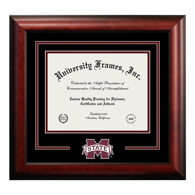 Mississippi State University Bulldogs 11w x 8.5h Spirit Diploma Frame