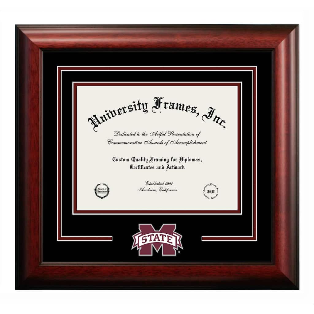 Mississippi State University Bulldogs 11w x 8.5h Spirit Diploma Frame