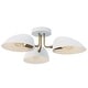 Nathan James Argo Semi Mount Flush Ceiling Light, 3-Lights Modern Retro