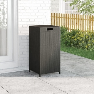 Garbage Dustbin Outside vidaXL Trash Bin Outdoor Rubbish Garbage Can with a Removable Lid Poly ...